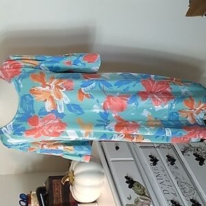 Ruby Rd ruffle sleeve large summer dress 👗